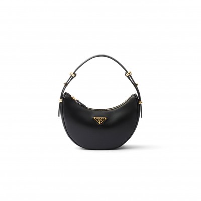 PRADA ARQUÉ SMALL LEATHER SHOULDER BAG 1BC194 (22.5*18.5*6cm) 